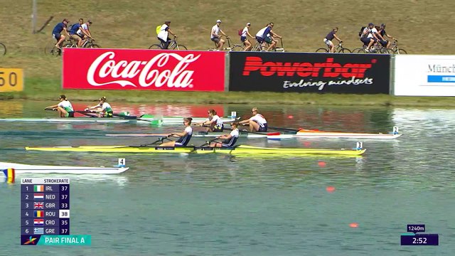 2022 European Rowing Championships - Munich, Germany - Women's Pair (W2-) A-final