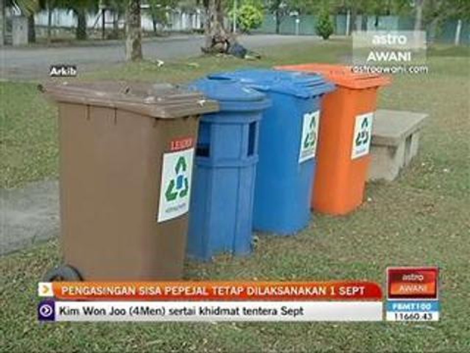 Pengasingan sisa pepejal tetap dilaksanakan 1 Sept