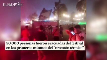 Un muerto y varias decenas de heridos en el festival Medusa, en Cullera (Valencia)