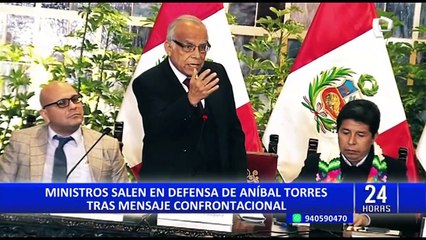 Ministro Chero niega contenido violentista en discurso del premier Aníbal Torres