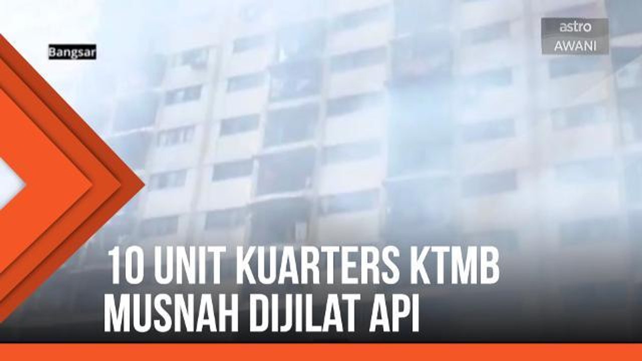 10 unit Kuarters KTMB musnah dijilat api