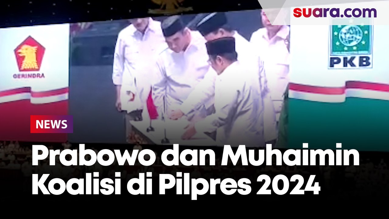 Sah! Prabowo dan Muhaimin Tandatangan Deklarasi Koalisi Pilpres 2024