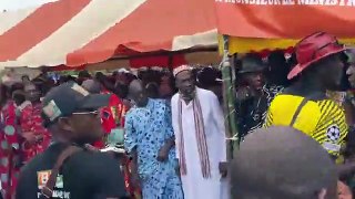 Urgent: Arrivée du Ministre d’Etat, Kobenan Kouassi Adjoumani, à SOKO à l’occasion de la cérémonie..