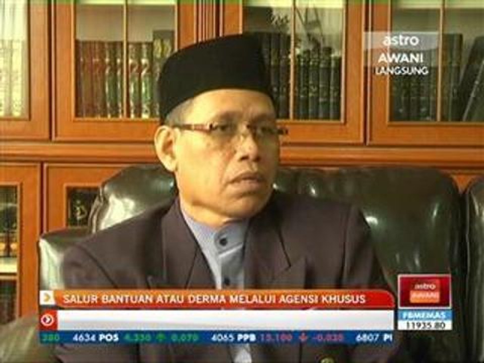 Saluran bantuan atau derma melalui agensi khusus