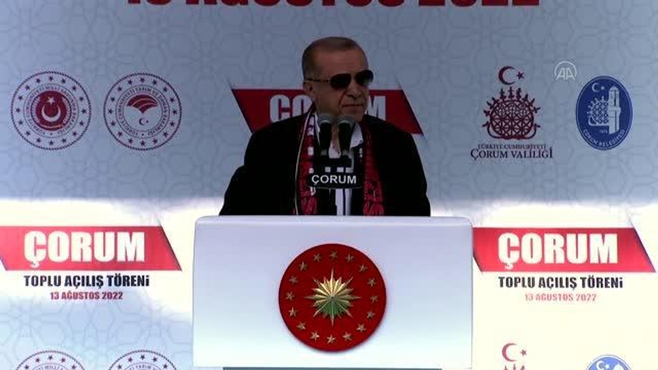 Çorum haber: Cumhurbaşkanı Erdoğan, Çorum'da toplu açılış töreninde konuştu: (4)