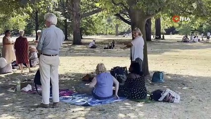 Londra'da aşırı sıcaklar çimleri kuruttu