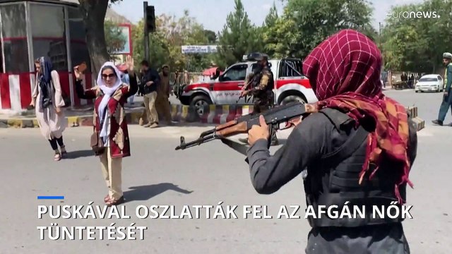 Engedély nélkül is tüntettek az afgán nők, de szétkergették őket
