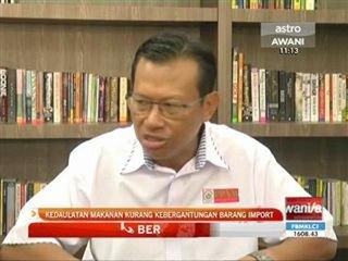 Kedaulatan makanan kurang kebergantungan barang import