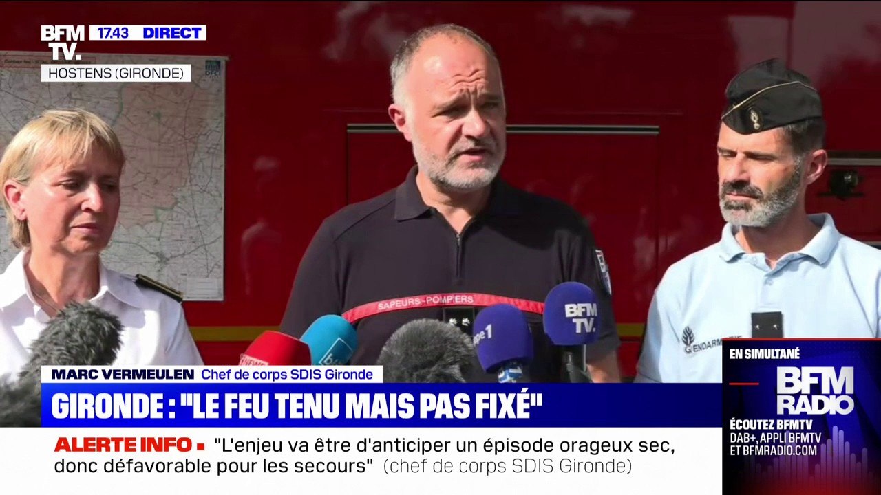 Incendies en Gironde: "9 maisons et un certain nombre de dépendances" ont été détruites par les flammes