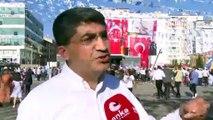 Babacan'ın miting alanına dev Erdoğan posteri asıldı!