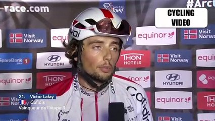 Victor Lafay Reacts To Winning Stage 3 Arctic Race of Norway 2022
