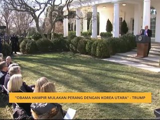 "Obama hampir mulakan perang dengan Korea Utara" - Trump