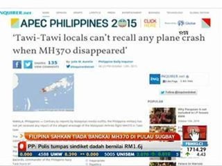 Filipina sahkan tiada bangkai MH370 di Pulau Sugbay