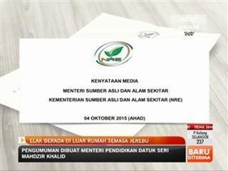 Elak berada di luar rumah semasa jerebu