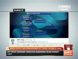 #AFCCup2015: Ada kemungkinan JDT lawan Pahang di final