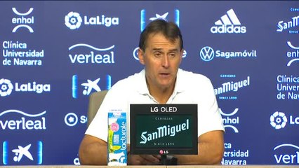 Lopetegui lamenta el 'penaltito' pitado: "He visto la jugada y es dificil de entender"