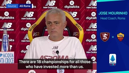 Mourinho denies Roma being Serie A favourites