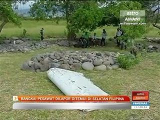 Bangkai pesawat dilapor ditemui di selatan Filipina