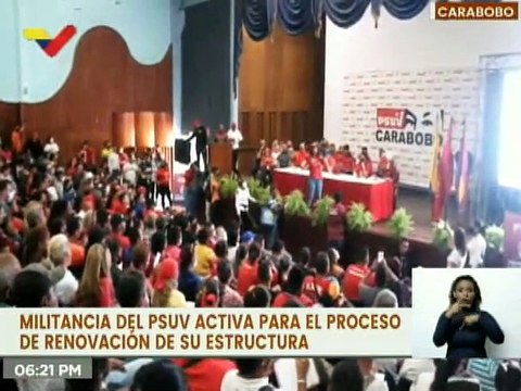 PSUV Carabobo renovará 23 mil 230 jefes de calle, 2 mil 549 equipos de comunidad y 702 UBCH