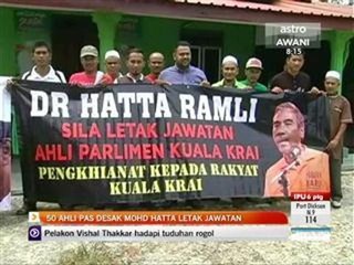 50 ahli PAS desak Mohd Hatta letak jawatan