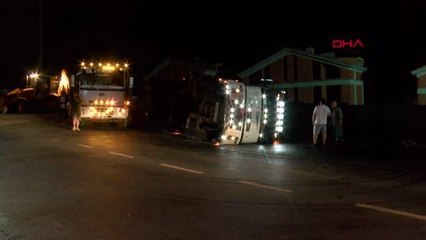 Son dakika gündem: İSTANBUL-SARIYER'DE KONTROLDEN ÇIKAN KAMYON DEVRİLDİ: 1 YARALI