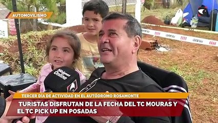 Télécharger la video: Turistas disfrutan de la fecha del TP Mouras y el TC Pick Up en Posadas