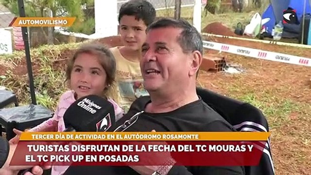 Turistas disfrutan de la fecha del TP Mouras y el TC Pick Up en Posadas