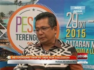 MB Terengganu yakin isu 1MDB akan diselesaikan
