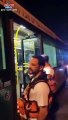 مشاهد للحافلة الإسرائيلية التي تعرضت لعملية إطلاق نار  في القدس