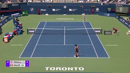 Video herunterladen: Halep reaches 4th Toronto final