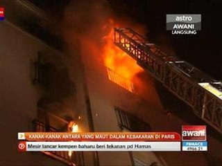 Kanak-kanak antara yang maut dalam kebakaran di Paris