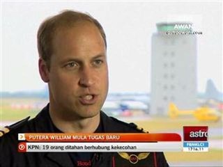 Putera William mula tugas baru