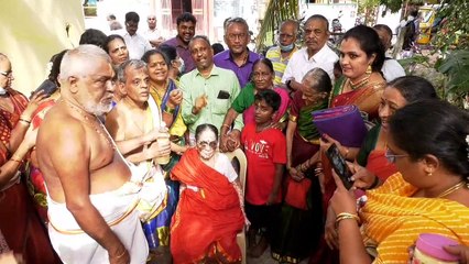 101-வது வயதை தொட்ட மீனாட்சி பாட்டி... திருவொற்றியூரில் பிறந்த நாள் விழா கோலாகலம்!