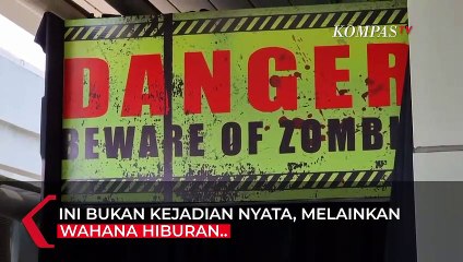 Momen Mencekam Zombi Serang Penumpang LRT Jakarta, Bagian dari Wahana di Stasiun
