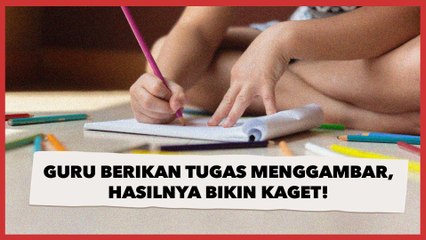 Seorang Guru Berikan Tugas pada Siswa untuk Menggambar Dirinya, Semakin Akhir Hasilnya Bikin Kaget
