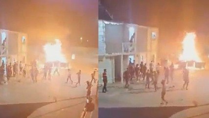 Kahramanmaraş kampındaki Suriyeliler eylem yaptı