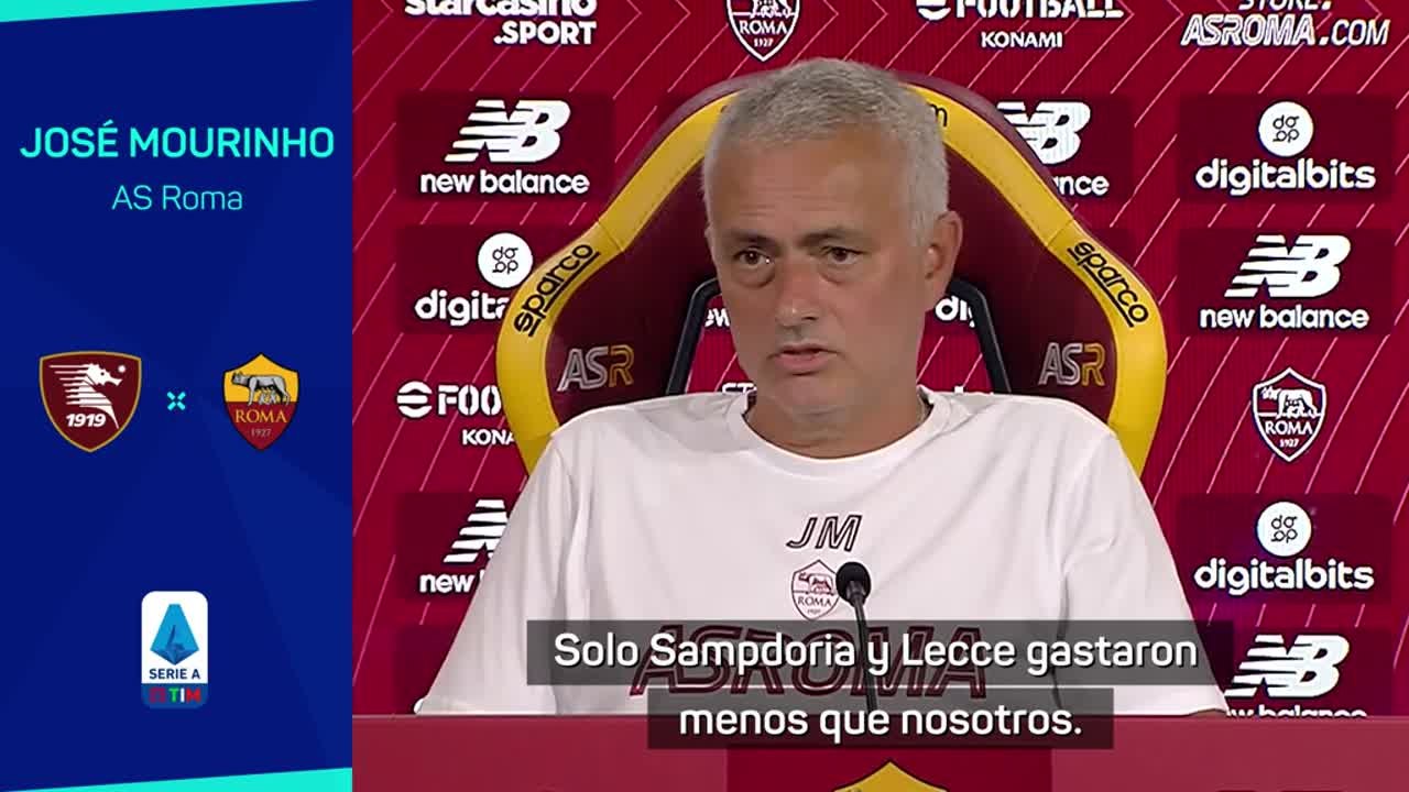 Es el número uno en esto: Mourinho cuando le preguntan si la Roma es favorita al Scudetto
