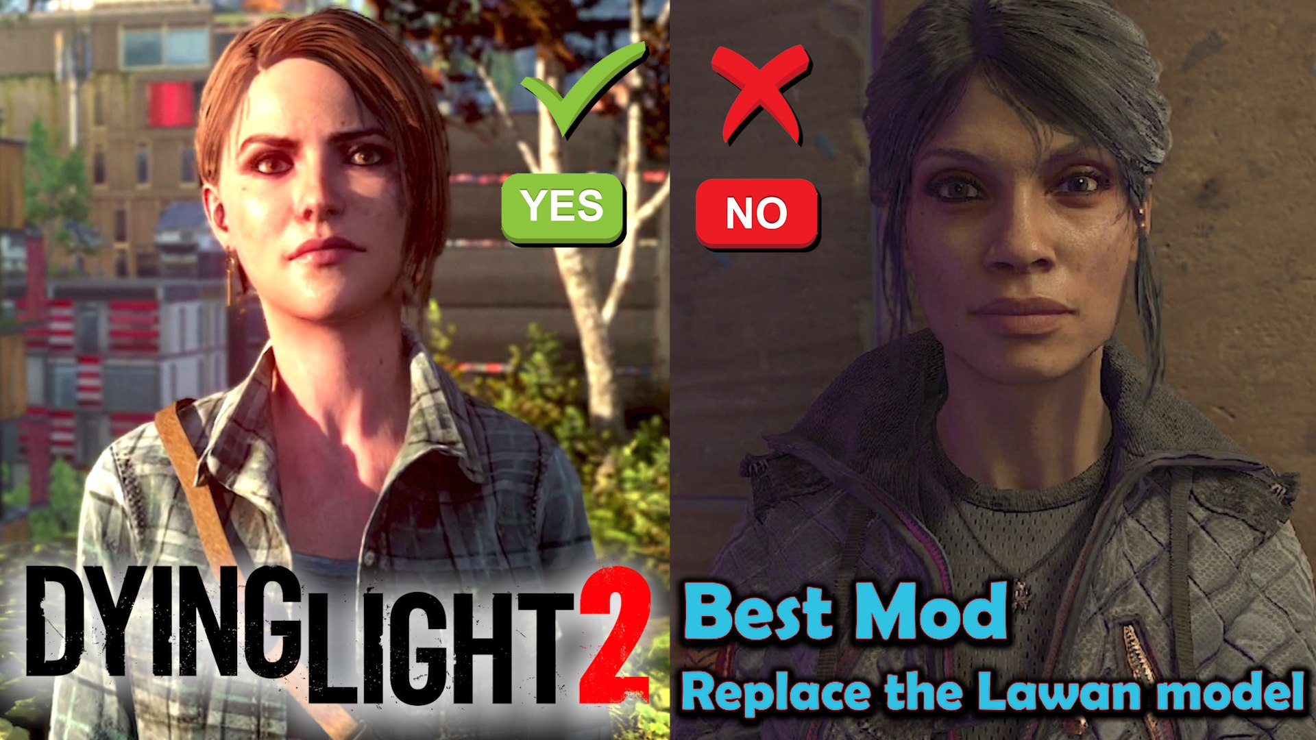 The Best Dying Light Mod - the Lawan model with Elena - video