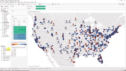 Multiple fields in an LOD Calculation