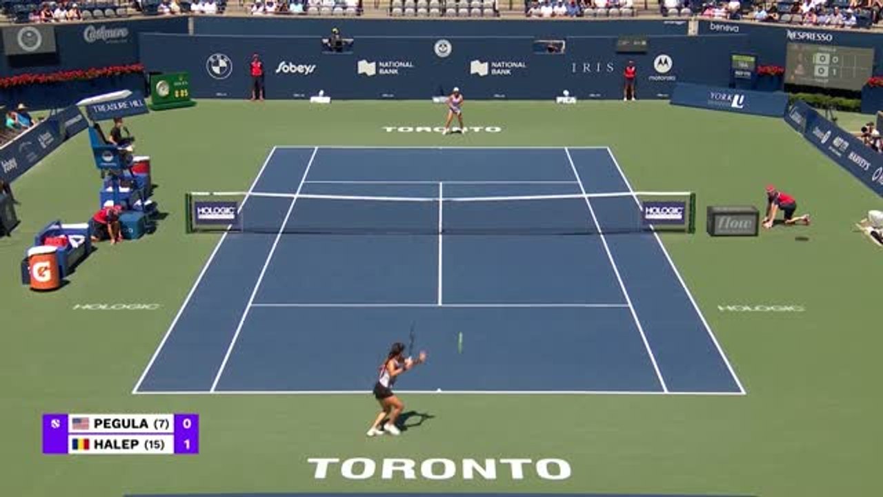 Highlights: Halep steht im Finale von Toronto
