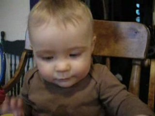 SEVEN MONTHS: laughing