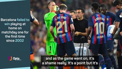 Xavi left frustrated after Barca fail to break Vallecano deadlock