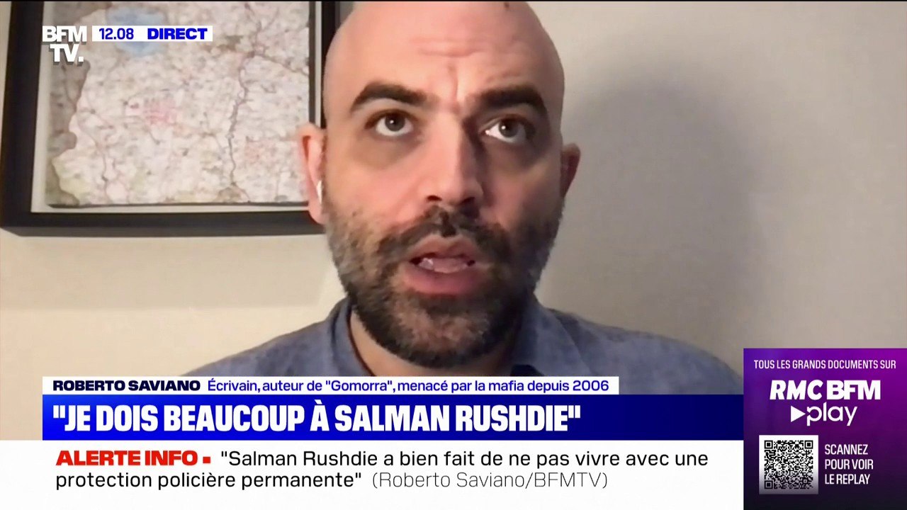 "C'est une vie de merde": "Roberto Saviano, écrivain et journaliste italien menacé par la mafia napolitaine, raconte sa vie sous protection policière