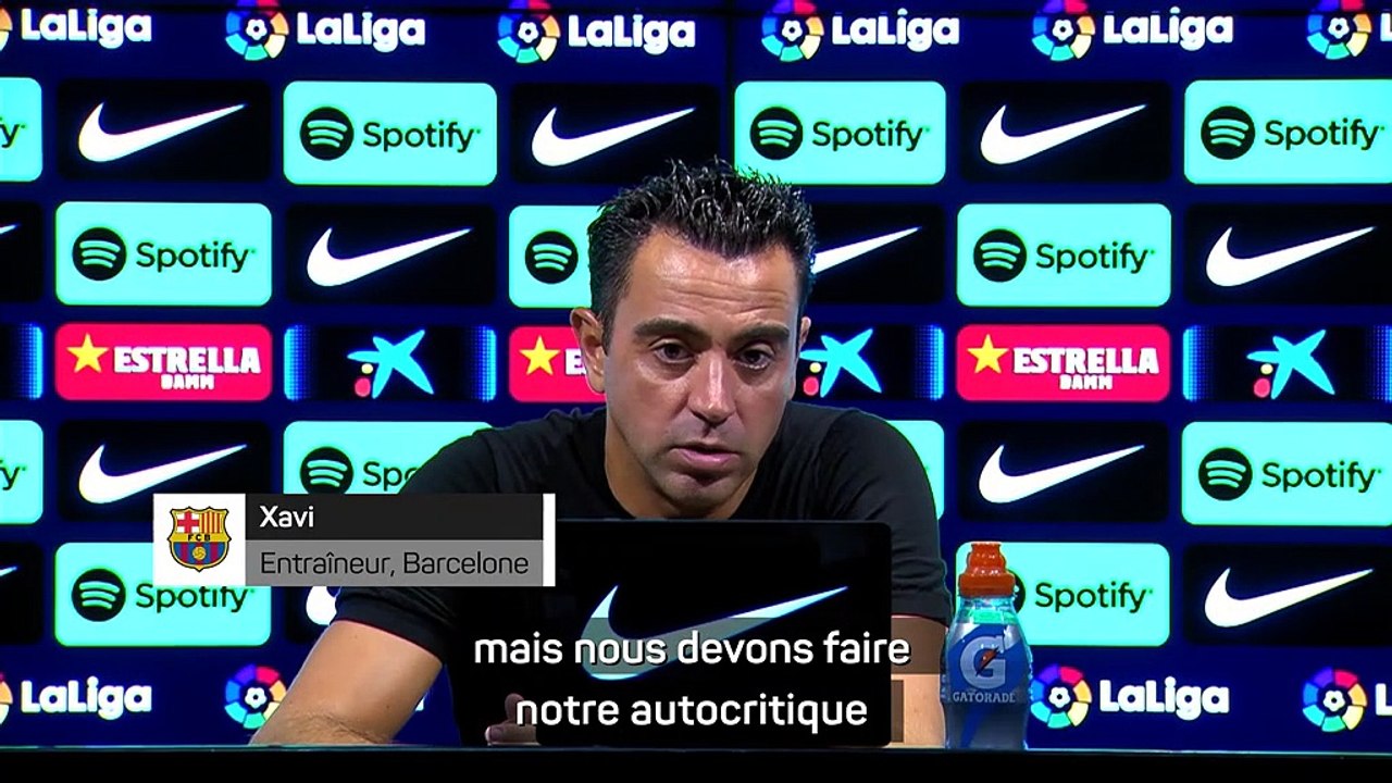 1ère j. - Xavi : "Les attentes ont rendu les joueurs un peu plus tendus et rigides"