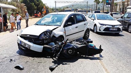 Motosikletini aldığı gün otomobille kafa kafaya çarpıştı