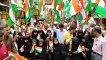 Tricolor rally taken out, distribution of flags outside the dargah