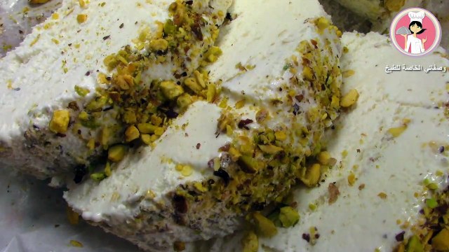 بوظة العربية بالقشطة بطريقة مضمونة وناجحة 100% ( ايس كريم ) مع رباح محمد