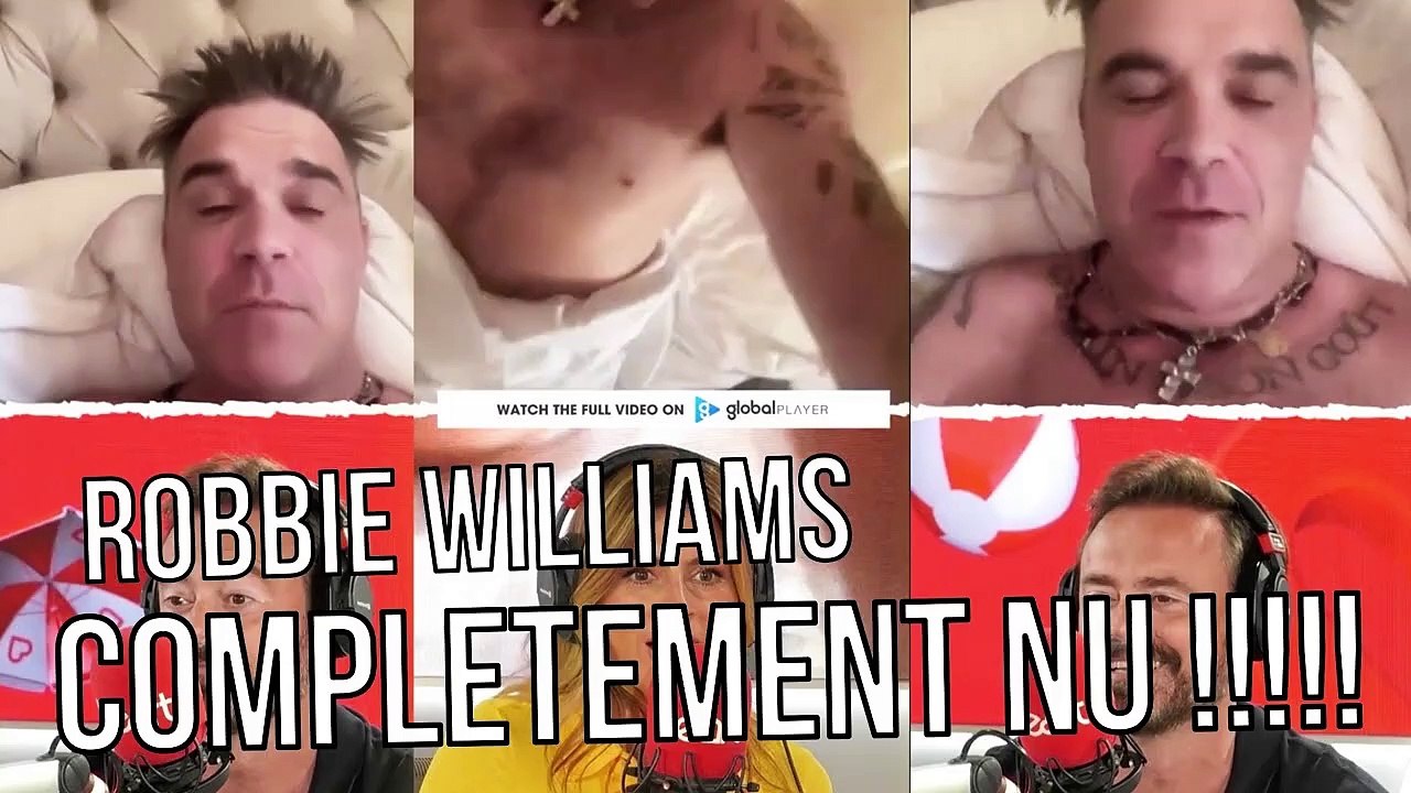 Scandale en Grande-Bretagne : Robbie Williams donne une interview complètement nu