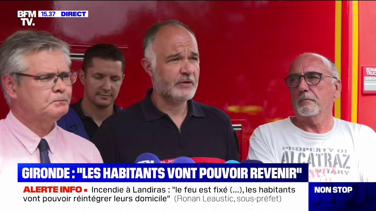 "Un feu fixé ne veut pas dire un feu éteint": l...