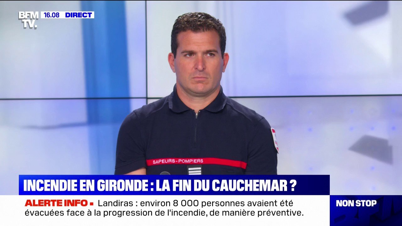 Feu "fixé" en Gironde: "Un répit avec beaucoup d'humilité", tempère Éric Brocardi, porte-parole des sapeurs-pompiers